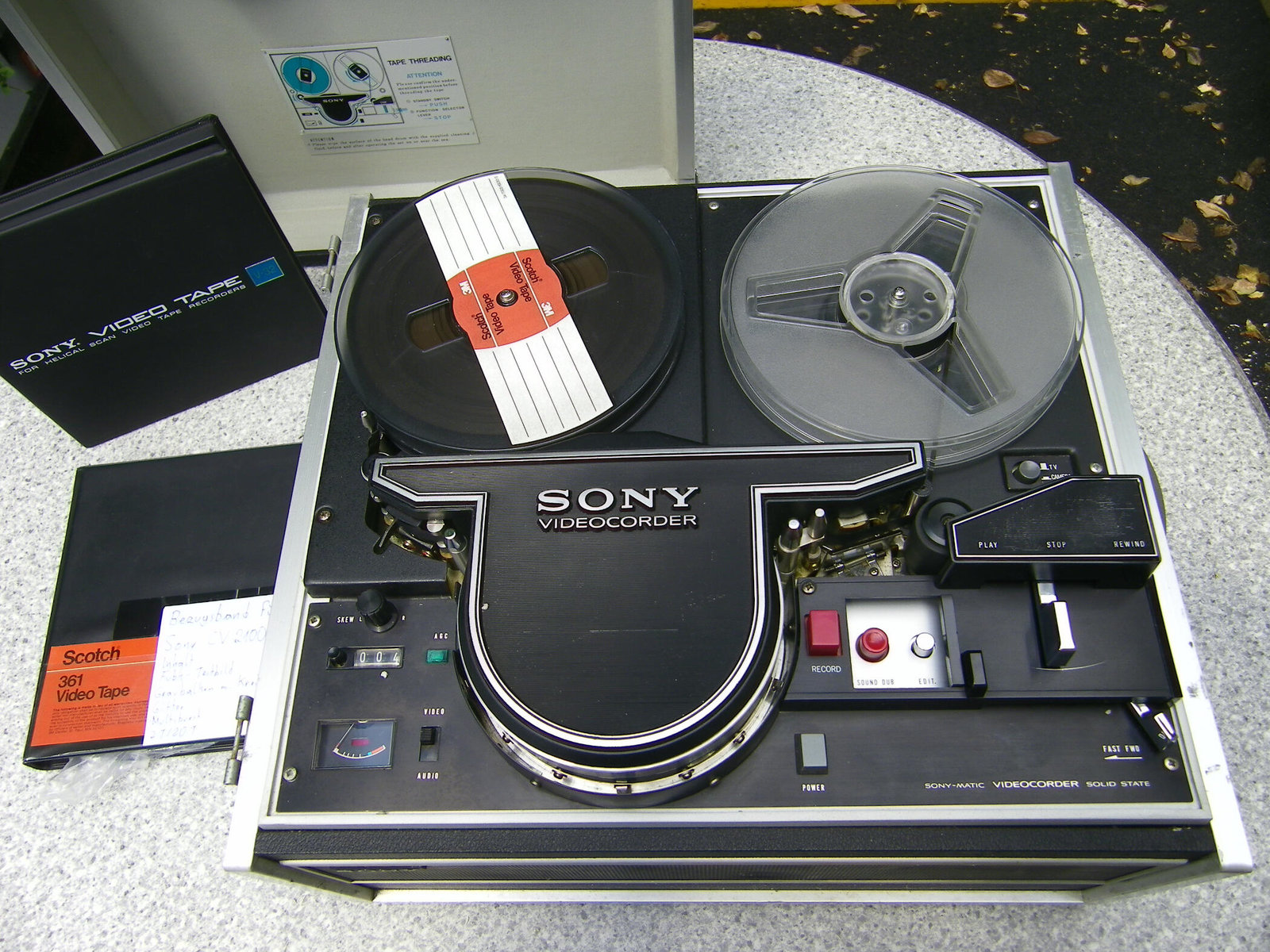 SONY CV-2100 AVC Videorekorder von FilmPR Ing. Robert Unger